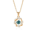 Load image into Gallery viewer, 925 Sterling Silver Moissanite Pendant Necklace – D Color VVS1 Round Cut Bridal Jewelry