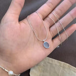 Load image into Gallery viewer, Silver Moonlight Water Drop Pendant Necklace for Women
