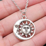 Load image into Gallery viewer, Vintage Crescent Moonstone Necklace for Women – Crystal Moon Pendant