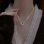 Load image into Gallery viewer, Stainless Steel Yelow Peach Heart Necklace for Women