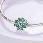 Load image into Gallery viewer, 925 Sterling Silver Four-Leaf Clover Charm Bead for Bracelet & Necklace