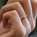 Load image into Gallery viewer, 4mm Yelow Round Wedding Band – Non-Fading Couple Ring for Men & Women