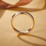 Load image into Gallery viewer, 4mm Yelow Round Wedding Band – Non-Fading Couple Ring for Men & Women