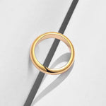 Load image into Gallery viewer, 4mm Yelow Round Wedding Band – Non-Fading Couple Ring for Men & Women