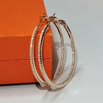 Load image into Gallery viewer, Senlissi Yelow Diamond Hoop Earrings – 925 Sterling Silver Zircon Hoops for Women