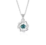 Load image into Gallery viewer, 925 Sterling Silver Moissanite Pendant Necklace – D Color VVS1 Round Cut Bridal Jewelry