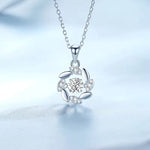 Load image into Gallery viewer, 925 Sterling Silver Moissanite Pendant Necklace – D Color VVS1 Round Cut Bridal Jewelry