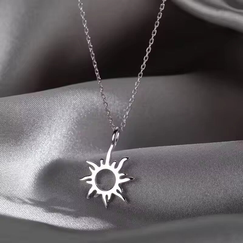 Vintage Crescent Moonstone Necklace for Women – Crystal Moon Pendant