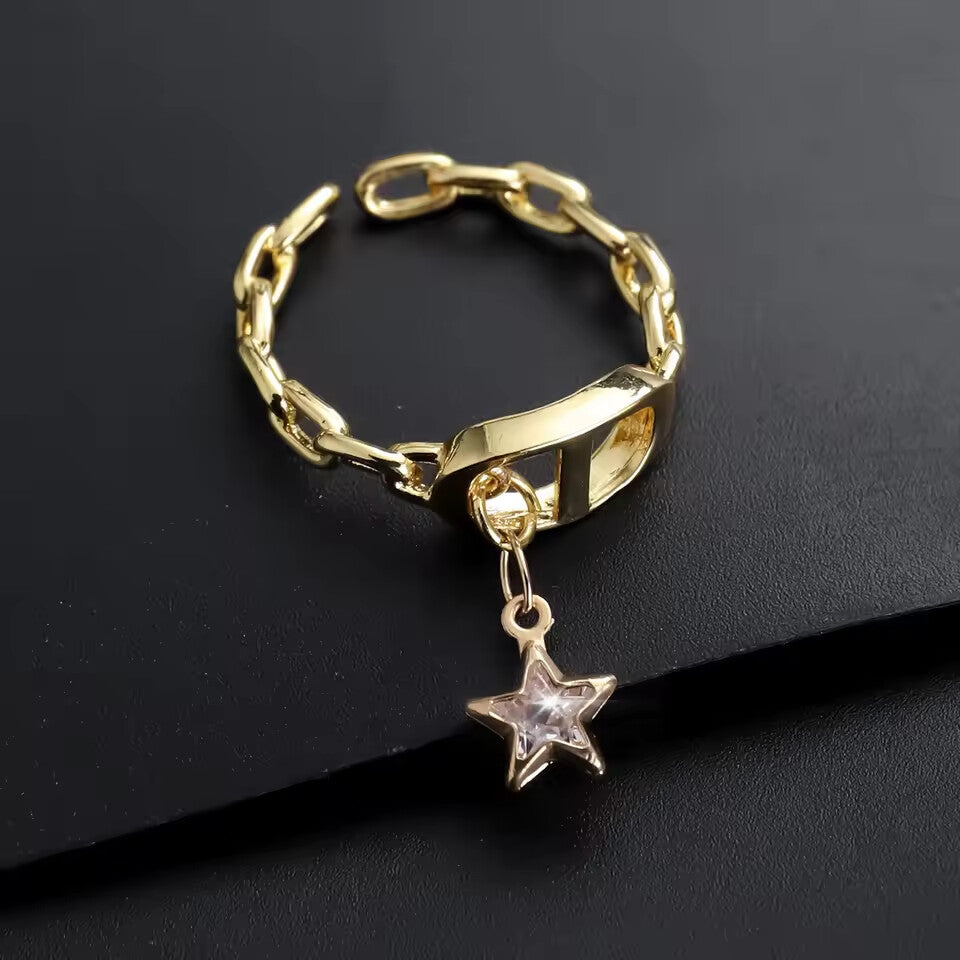 Cross Letter Adjustable Open Ring for Women – Trendy Daily Statement