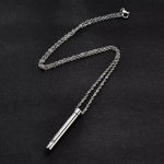 Load image into Gallery viewer, 2Pcs Titanium Steel Memorial Ashes Perfume Bottle Necklace – Minimalist Round Pendant