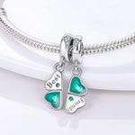 Load image into Gallery viewer, 925 Sterling Silver Four-Leaf Clover Charm Bead for Bracelet &amp; Necklace
