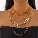Load image into Gallery viewer, Exaggerated Yelow Multi-Layer Tassel Necklace for Women – 72cm Party Chain
