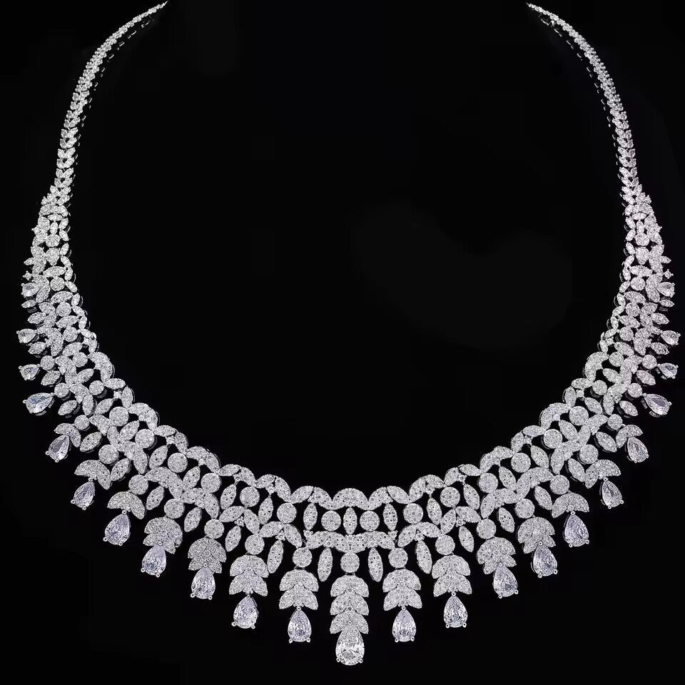 4-Piece AAA Zirconia Bridal Jewelry Set – Wedding Crystal Collection