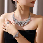 Load image into Gallery viewer, 4-Piece AAA Zirconia Bridal Jewelry Set – Wedding Crystal Collection