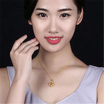 Load image into Gallery viewer, Real Yelow 2 Carat Topaz Pendant with Diamond Accents – Luxury Women’s Necklace