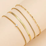 Load image into Gallery viewer, Zirconia Snake Chain Bracelet Set