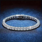 Load image into Gallery viewer, S925 Silver Platinum-Plated Moissanite Bracelet for Women
