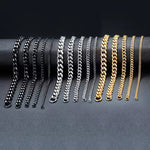 Load image into Gallery viewer, Vnox 3–11mm Miami Curb Chain Bracelet – Stainless Steel Cuban Link for Men