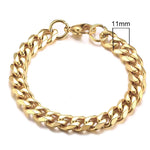 Load image into Gallery viewer, Vnox 3–11mm Miami Curb Chain Bracelet – Stainless Steel Cuban Link for Men
